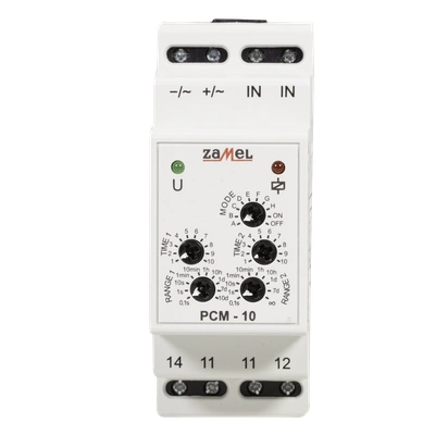 PRZEKAŹNIK CZASOWY 24V AC/DC  TYP: PCM-10/24V