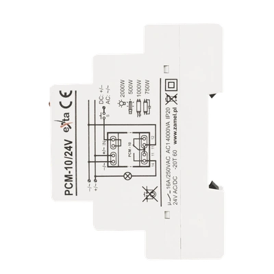 PRZEKAŹNIK CZASOWY 24V AC/DC  TYP: PCM-10/24V