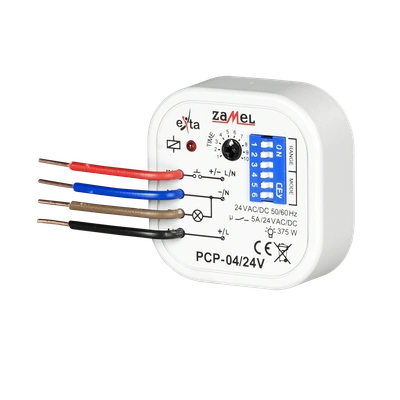 PRZEKAŹNIK CZASOWY 24V AC/DC  TYP: PCP-04/24V