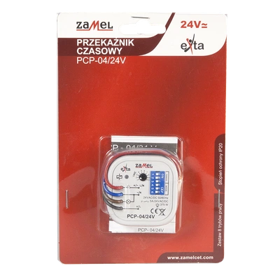 PRZEKAŹNIK CZASOWY 24V AC/DC  TYP: PCP-04/24V
