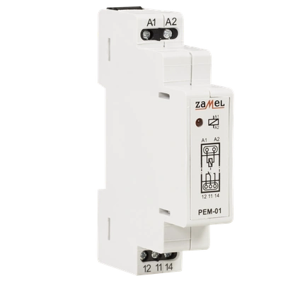 PRZEKAŹNIK ELEKTROMAGNETYCZNY 12V AC/DC 16A  TYP: PEM-01/012