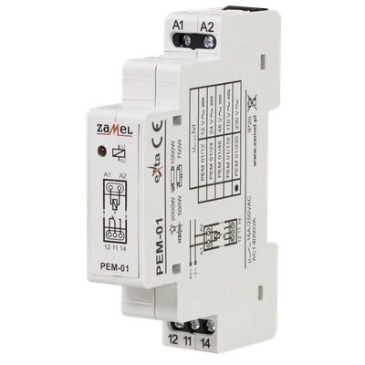 PRZEKAŹNIK ELEKTROMAGNETYCZNY 230V AC/16A  TYP: PEM-01/230