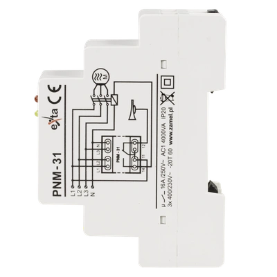 PRZEKAŹNIK NAPIĘCIOWY 3-FAZOWY 230/400V  TYP: PNM-31