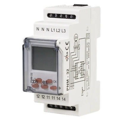PRZEKAŹNIK NAPIĘCIOWY 3-FAZOWY 230/400V  TYP: PNM-32