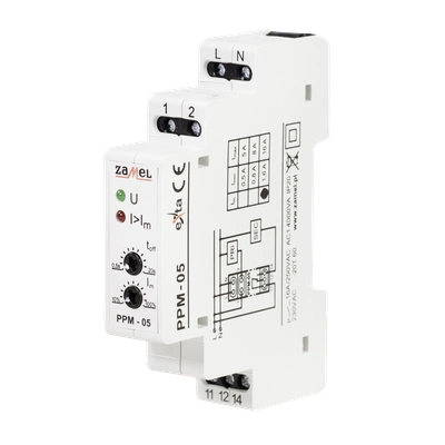 PRZEKAŹNIK PRIORYTETOWY 230V AC 1,6-16A  TYP: PPM-05/16