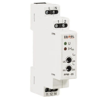 PRZEKAŹNIK PRIORYTETOWY 230V AC 1,6-16A  TYP: PPM-05/16
