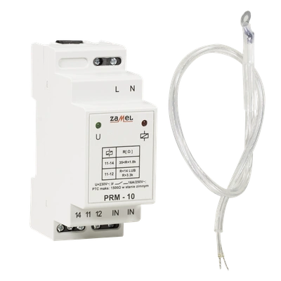 PRZEKAŹNIK REZYSTANCYJNY Z SONDĄ PTC 230V AC  TYP: PRM-10