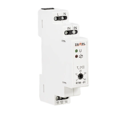 REGULATOR TEMPERATURY 5-40C BEZ SONDY 230V AC  TYP: RTM-01