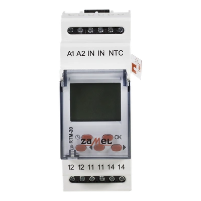 REGULATOR TEMPERATURY 5-60C BEZ SONDY 230V AC  TYP: RTM-20