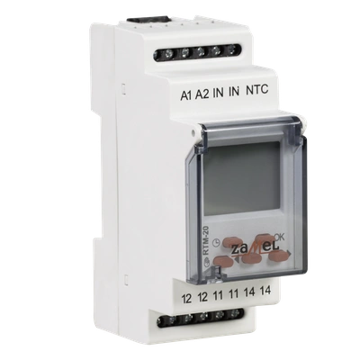 REGULATOR TEMPERATURY 5-60C BEZ SONDY 230V AC  TYP: RTM-20