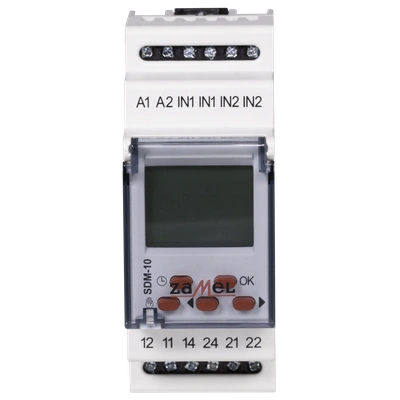 STEROWNIK DZWONKA SZKOLNEGO 24-250V AC / 30-300V DC  TYP: SDM-10/U