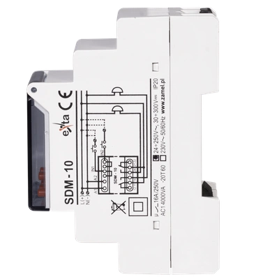 STEROWNIK DZWONKA SZKOLNEGO 24-250V AC / 30-300V DC  TYP: SDM-10/U
