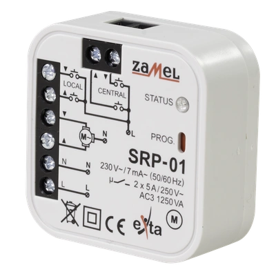 STEROWNIK ROLET DOPUSZKOWY PRZEWODOWY  TYP: SRP-01