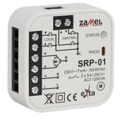 STEROWNIK ROLET DOPUSZKOWY PRZEWODOWY  TYP: SRP-01