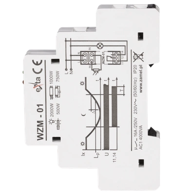 WYŁĄCZNIK ZMIERZCHOWY BEZ SONDY 230 AC  TYP: WZM-01