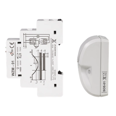 WYŁĄCZNIK ZMIERZCHOWY Z SONDĄ SOS-01 230V AC  TYP: WZM-01/SOS