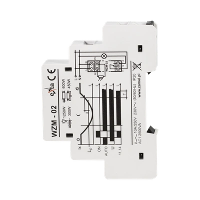 WYŁĄCZNIK ZMIERZCHOWY BEZ SONDY 230 AC  TYP: WZM-02