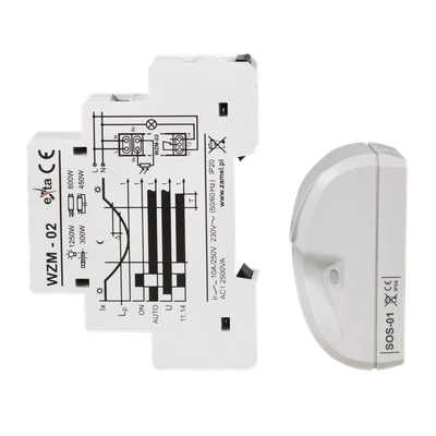 WYŁĄCZNIK ZMIERZCHOWY Z SONDĄ SOS-01 230V AC  TYP: WZM-02/SOS