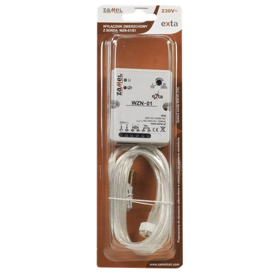 WYŁĄCZNIK ZMIERZCHOWY Z SONDĄ SOH-01 NATYNK.230V AC  TYP: WZN-01/S1