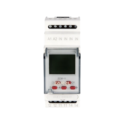 PROGRAMATOR CZASOWY 1-KAN. TYGODNIOWY 230V AC  TYP: ZCM-11