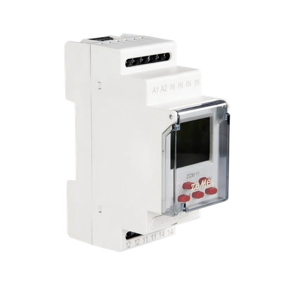PROGRAMATOR CZASOWY 1-KAN. TYGODNIOWY 230V AC  TYP: ZCM-11