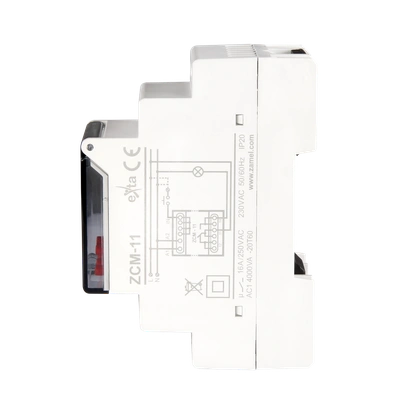 PROGRAMATOR CZASOWY 1-KAN. TYGODNIOWY 230V AC  TYP: ZCM-11