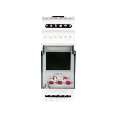PROGRAMATOR CZASOWY 1-KAN. ASTRONOMICZNY 230V AC  TYP: ZCM-31