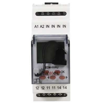 PROGRAMATOR CZASOWY 1-KAN. TYGODN. PAMIĘĆ ZEWN. 24-250V AC / 30-300V DC TYP: ZCM-11P/U