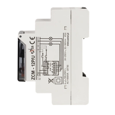 PROGRAMATOR CZASOWY 2-KAN. TYGODN. PAMIĘĆ ZEWN. 24-250V AC / 30-300V DC TYP: ZCM-12P/U