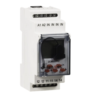 PROGRAMATOR CZASOWY 1-KAN. TYGODN.-ROCZNY PAMIĘĆ ZEWN. 24-250V AC / 30-300V DC TYP: ZCM-22P/U