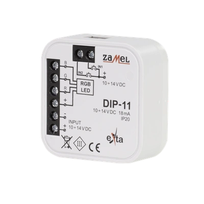 STEROWNIK RGB PRZEWODOWY  TYP: DIP-11