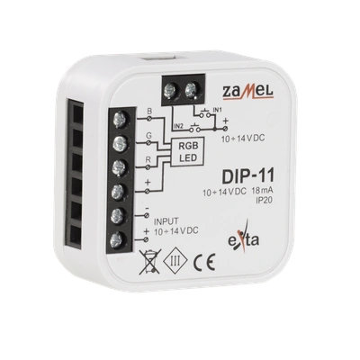 STEROWNIK RGB PRZEWODOWY  TYP: DIP-11