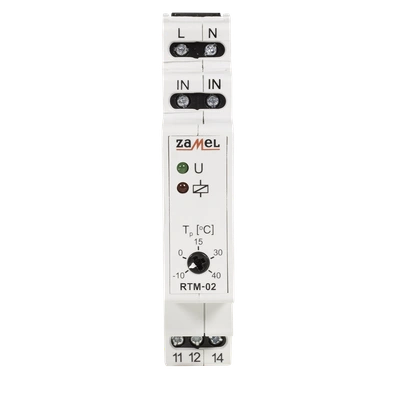 REGULATOR TEMPERATURY -10-40C BEZ SONDY 230V AC  TYP: RTM-02