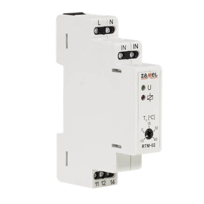 REGULATOR TEMPERATURY -10-40C BEZ SONDY 230V AC  TYP: RTM-02