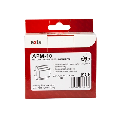 AUTOMATYCZNY PRZEŁĄCZNIK FAZ   TYP: APM-10