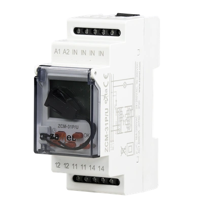 PROGRAMATOR CZASOWY ASTRONOMIC ZNY Z PAMIĘCIĄ ZEWNĘTRZNĄ 24-250 V AC 30-300 V DC TYP: ZCM-31P/U