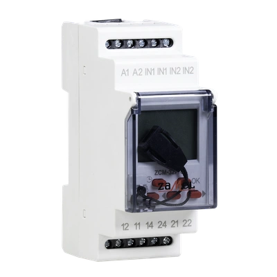 PROGRAMATOR CZASOWY ASTRONOMIC ZNY Z PAMIĘCIĄ ZEWNĘTRZNĄ 2-KA NAŁOWY 24-250 V AC 30-300 V DC TYP: ZCM-32P/U