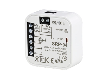 STEROWNIK ROLET UNIWERSALNY DOPUSZKOWY PRZEWODOWY  TYP: SRP-04