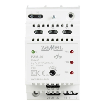 PRZEKAŹNIK ZALANIA 3-POZIOMOWY  TYP: PZM-20