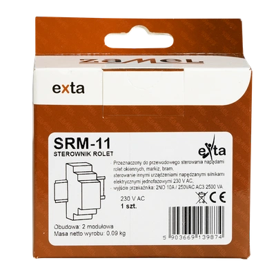 STEROWNIK ROLET UNIWERSALNY MODUŁOWY 230V AC  TYP: SRM-11