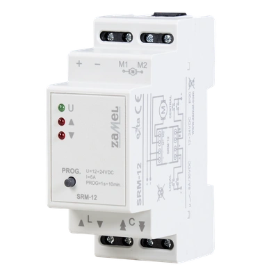 STEROWNIK ROLET UNIWERSALNY MODUŁOWY 12-24 V AC/DC  TYP: SRM-12