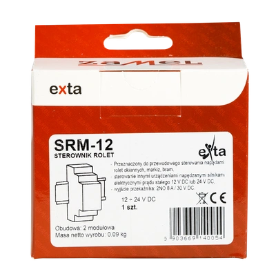 STEROWNIK ROLET UNIWERSALNY MODUŁOWY 12-24 V AC/DC  TYP: SRM-12
