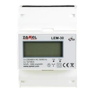 LICZNIK ENERGII ELEKTRYCZNEJ 3-FAZOWY LCD 100 A, 4-MOD  TYP: LEM-30