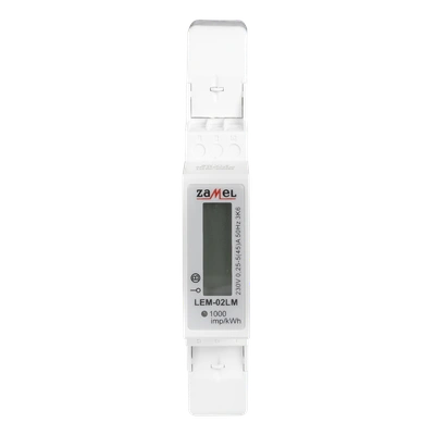 LICZNIK ENERGII ELEKTRYCZNEJ 1-FAZOWY LCD, MID  TYP: LEM-02LM