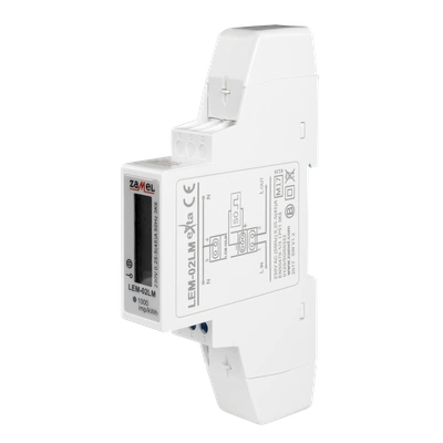 LICZNIK ENERGII ELEKTRYCZNEJ 1-FAZOWY LCD, MID  TYP: LEM-02LM