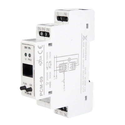 PRZEKAŹNIK CZASOWY CYFROWY UNIWERSALNY JEDNOMODUŁOWY  TYP: PCM-09
