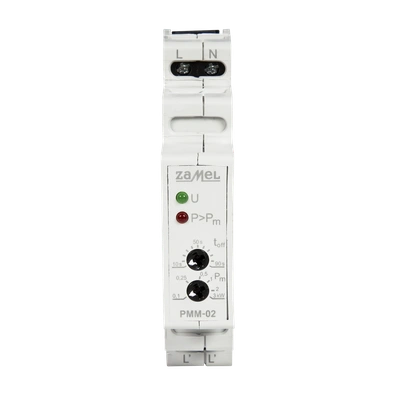 Ogranicznik mocy 100W - 3kW z możliwością nastawy czasu działania od 0 do 90 s  TYP: PMM-02