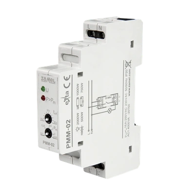 Ogranicznik mocy 100W - 3kW z możliwością nastawy czasu działania od 0 do 90 s  TYP: PMM-02
