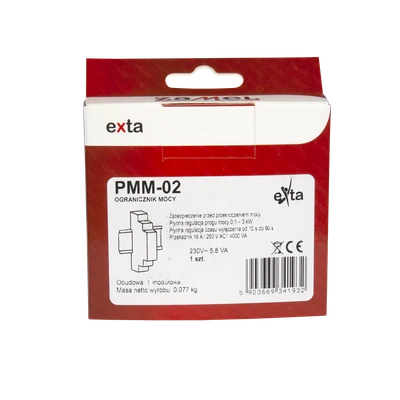 Ogranicznik mocy 100W - 3kW z możliwością nastawy czasu działania od 0 do 90 s  TYP: PMM-02