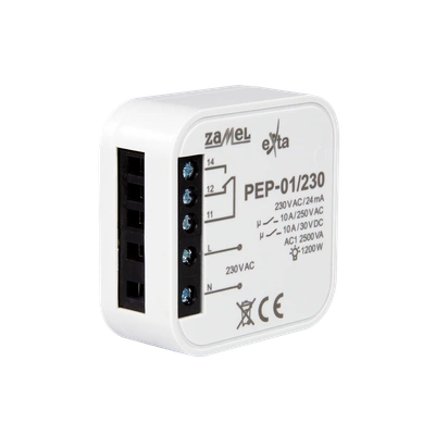 Przekaźnik elektromagnetyczny dopuszkowy 10A 230V AC  TYP: PEP-01/230